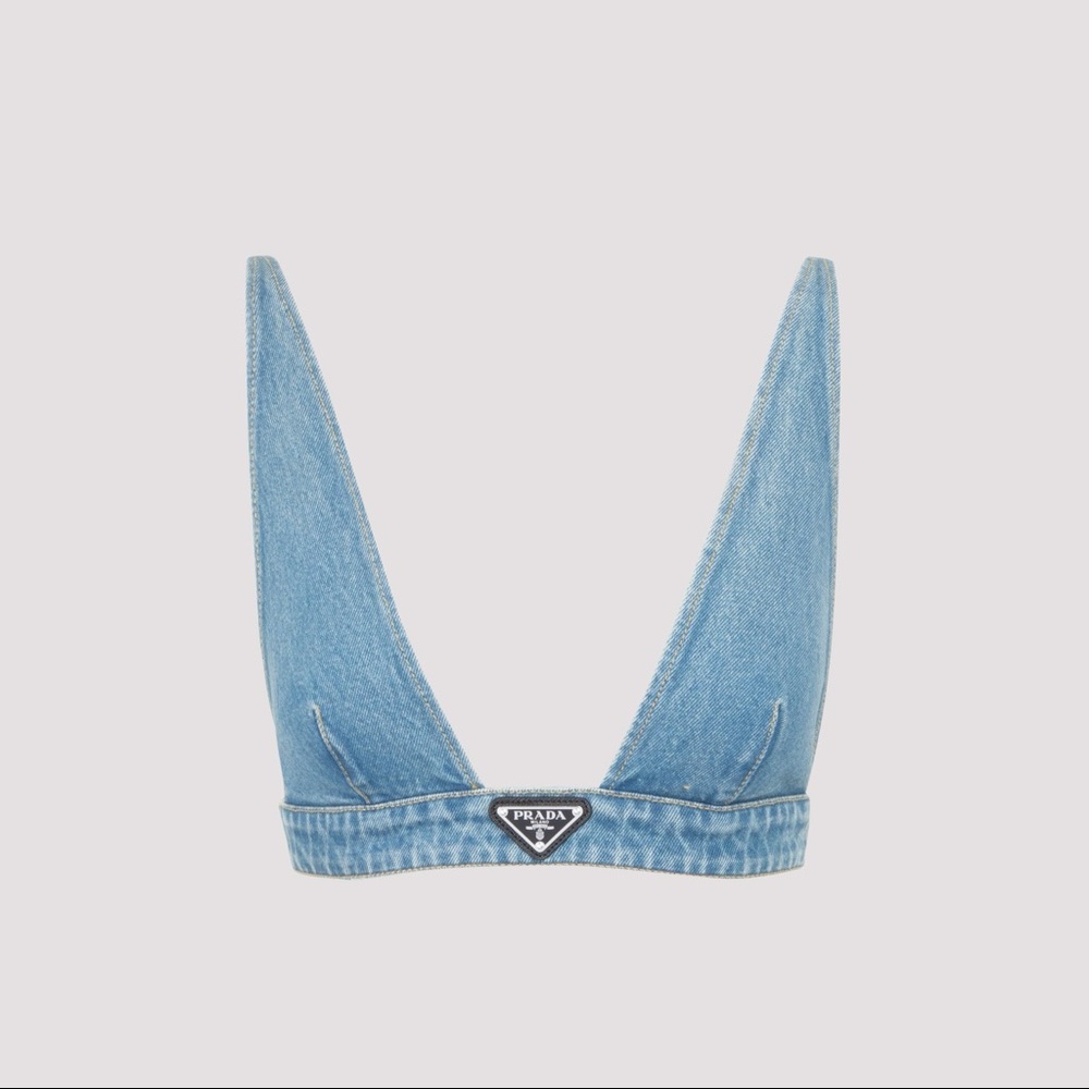 Prada denim bra top
